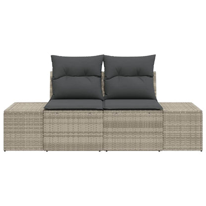 Divano da giardino Grigio 184 x 62 x 69 cm polyrattan | homemem39