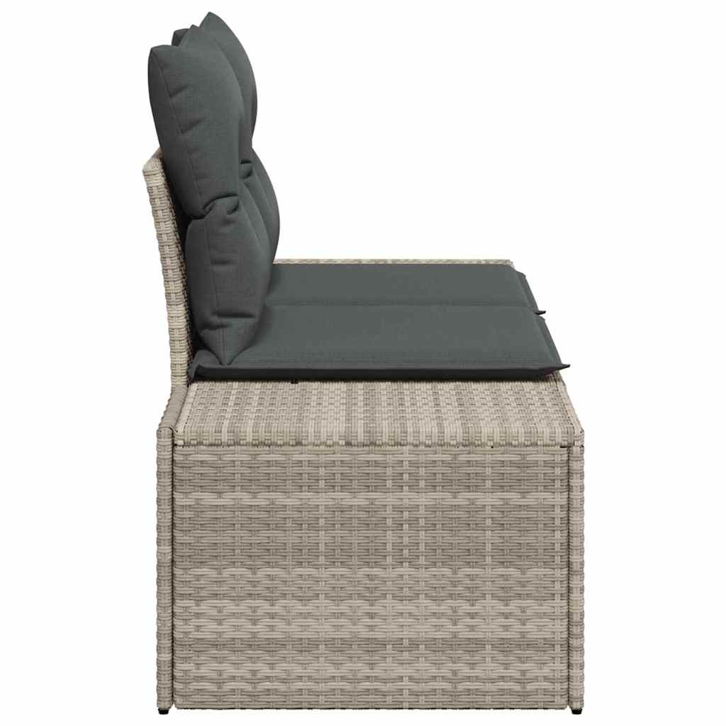 Divano da giardino Grigio 184 x 62 x 69 cm polyrattan | homemem39