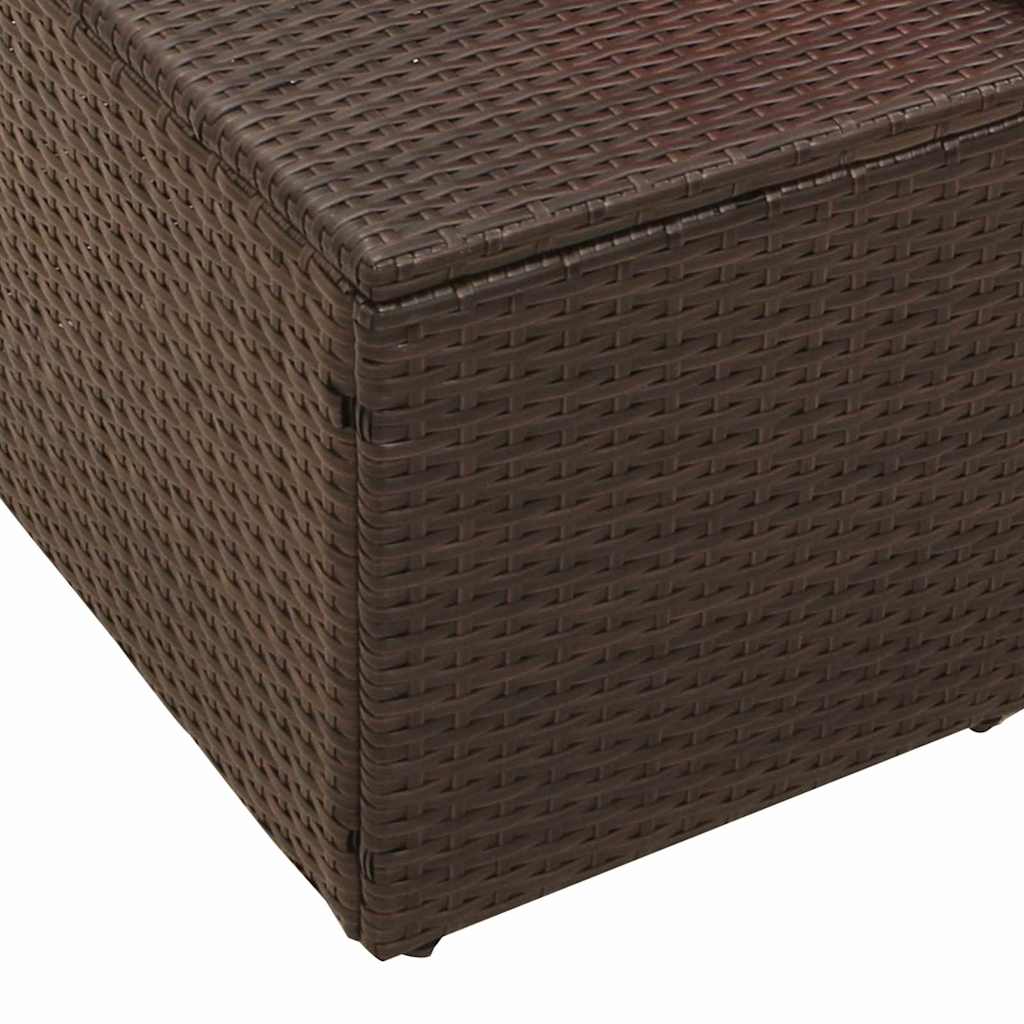 Divano da giardino Marrone 184 x 62 x 69 cm polyrattan | homemem39