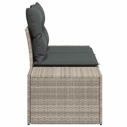 Divano da giardino Grigio 184 x 62 x 69 cm polyrattan | homemem39