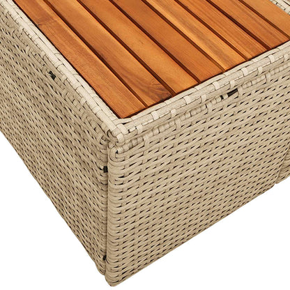Divano da giardino Beige 184 x 62 x 85cm polyrattan | homemem39