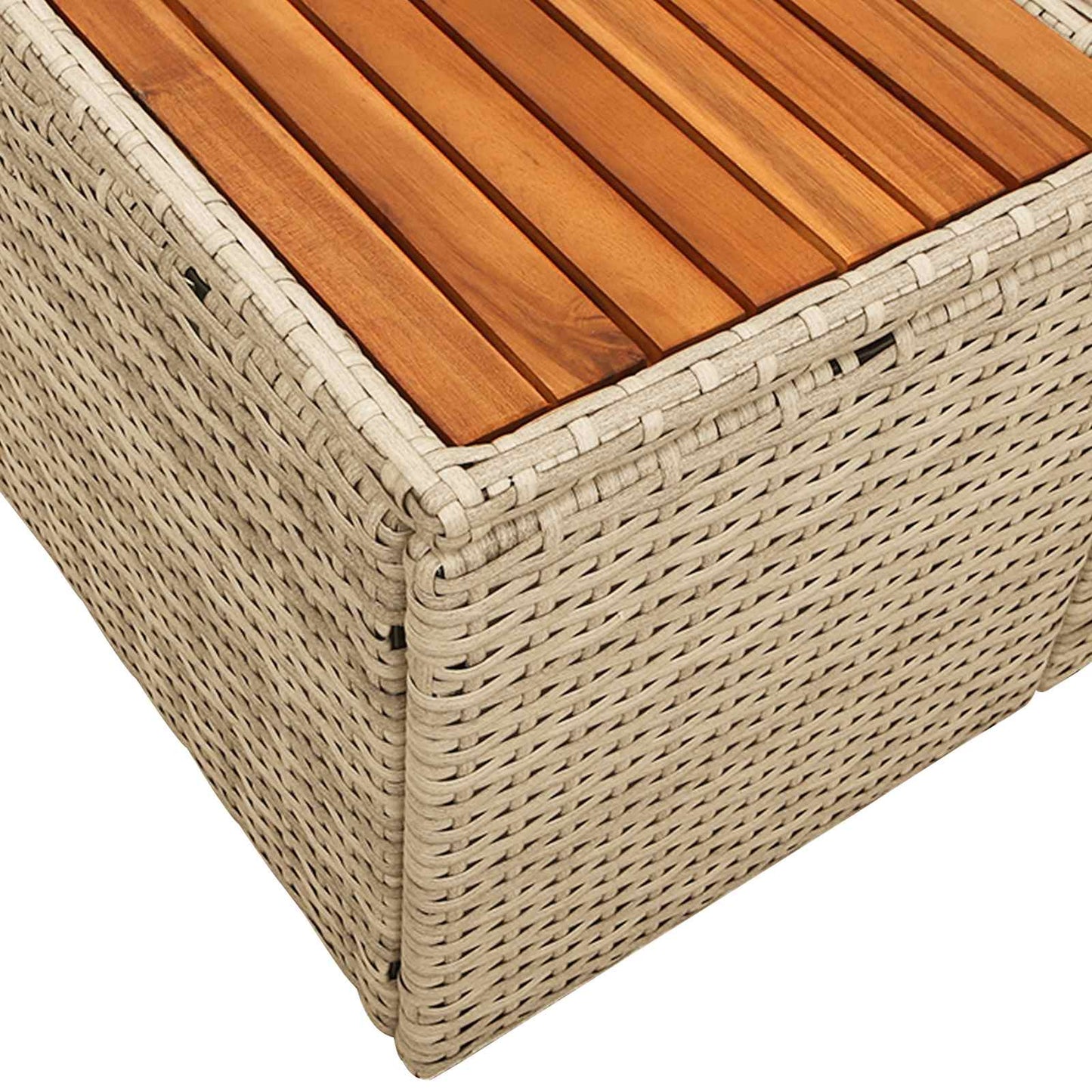 Divano da giardino Beige 184 x 62 x 85cm polyrattan