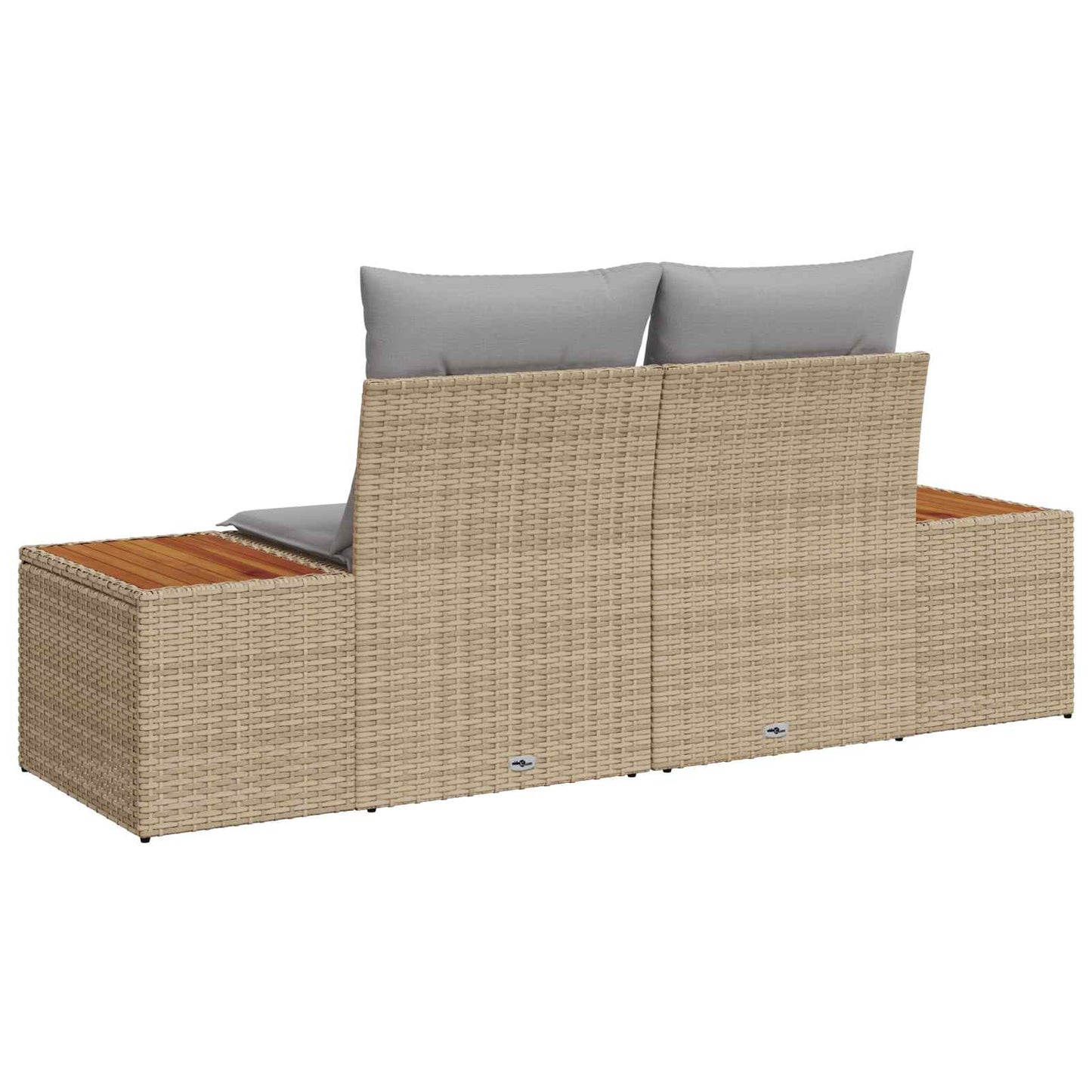 Divano da giardino Beige 184 x 62 x 85cm polyrattan | homemem39