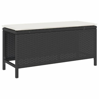 Set da Pranzo per Giardino Nero Poly Rattan - homemem39