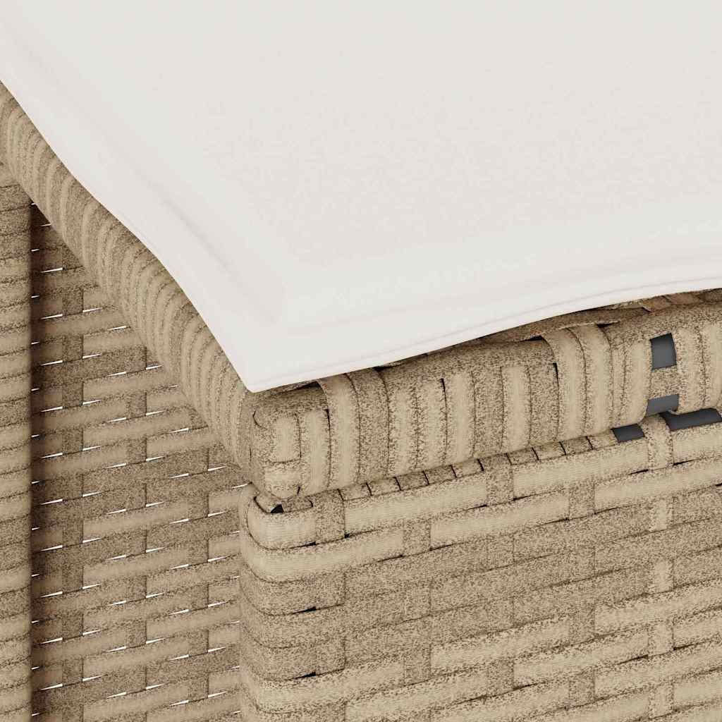 Set da Pranzo per Giardino Beige Poly Rattan - homemem39