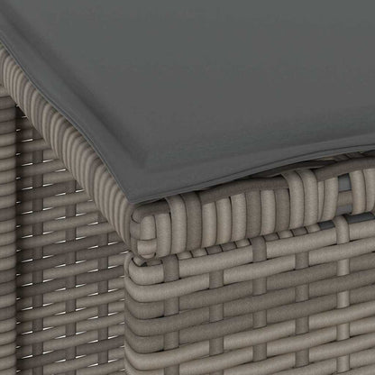Set da Pranzo per Giardino Grigio polyrattan | homemem39