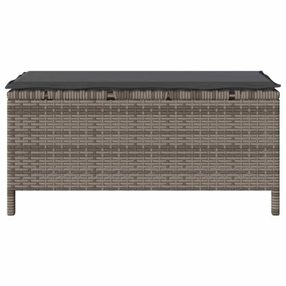Set da Pranzo per Giardino Grigio Poly Rattan - homemem39