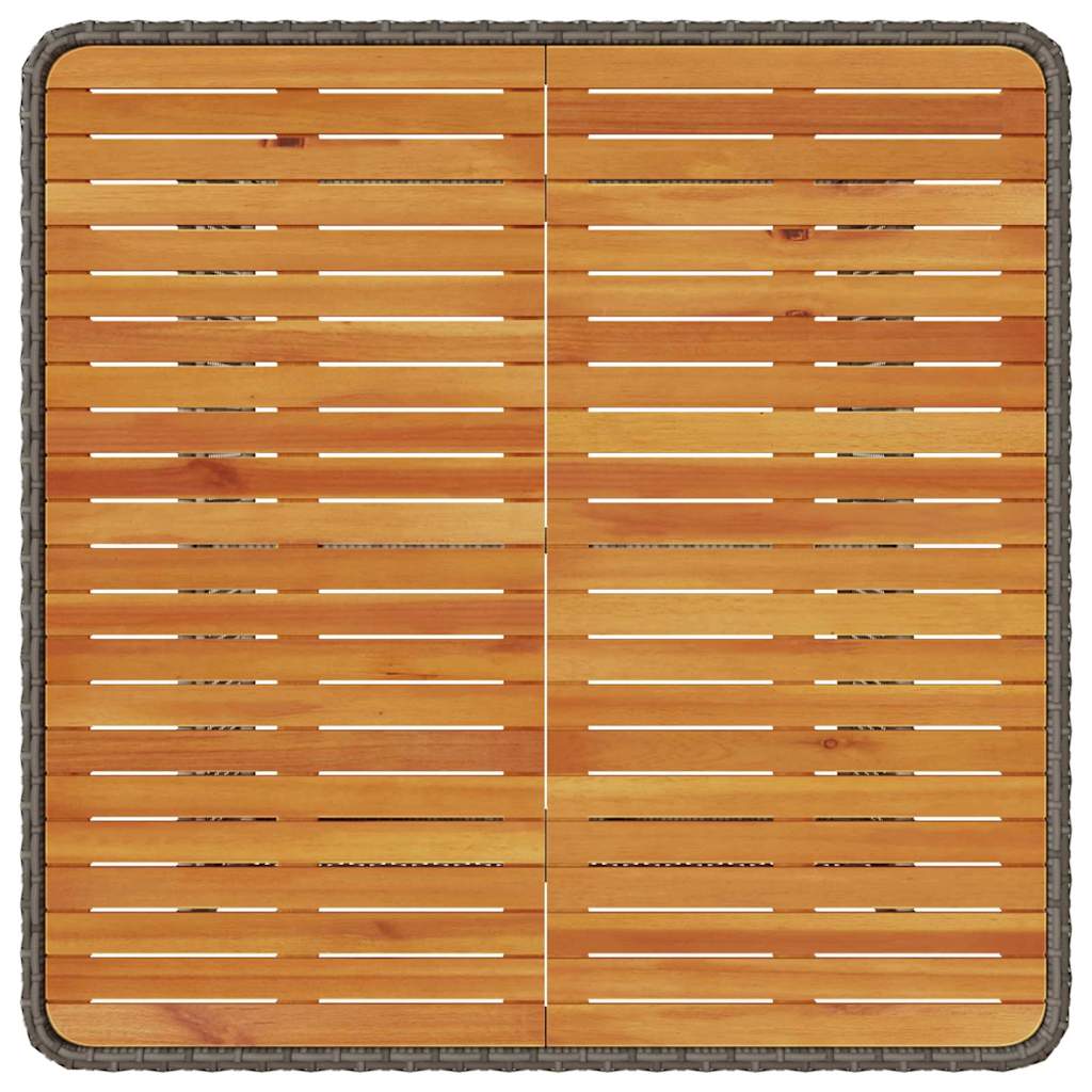 Set da Pranzo per Giardino Grigio Poly Rattan - homemem39