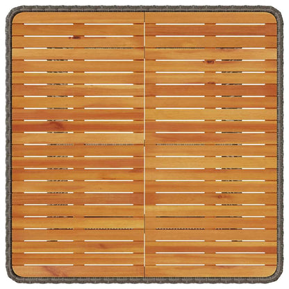 Set da Pranzo per Giardino Grigio Poly Rattan - homemem39