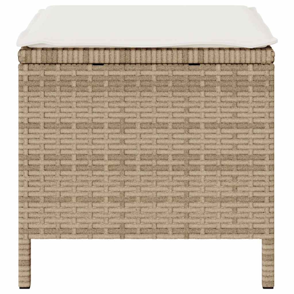 Set da Pranzo per Giardino Beige Poly Rattan - homemem39