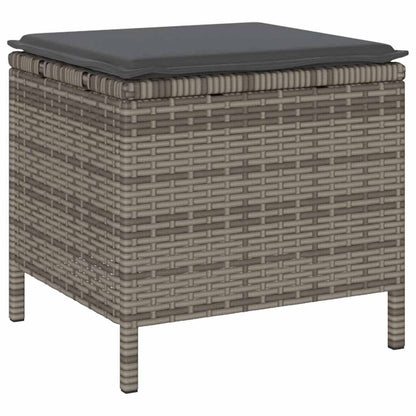 Set da Pranzo per Giardino Grigio Poly Rattan - homemem39