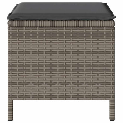 Set da Pranzo per Giardino Grigio Poly Rattan - homemem39