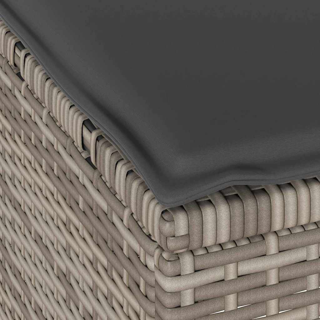Set da Pranzo per Giardino Grigio polyrattan | homemem39