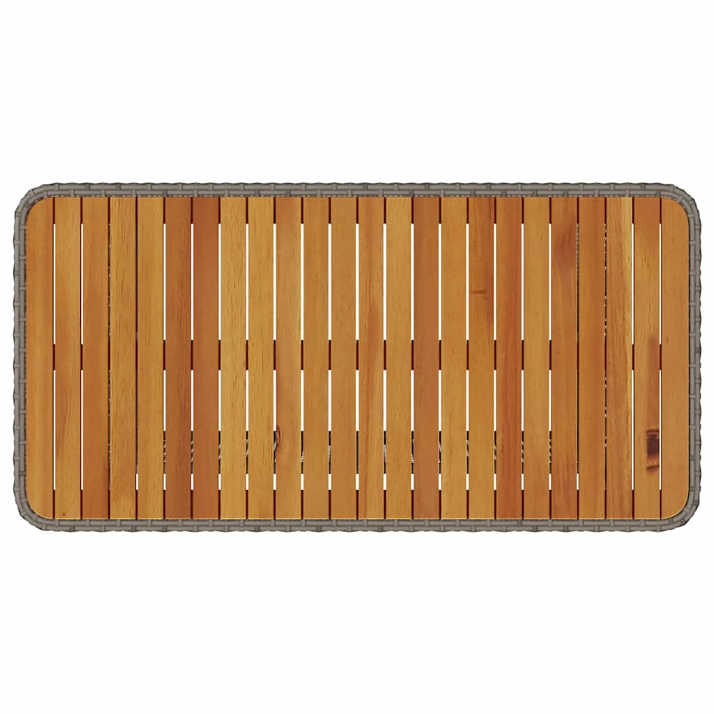 Set da Pranzo per Giardino Grigio Poly Rattan - homemem39