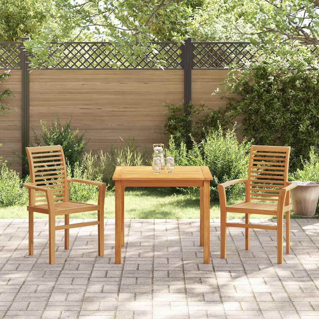 Sedia da giardino impilabile Marrone 62.5 x 54.5 x 95.5 cm - homemem39