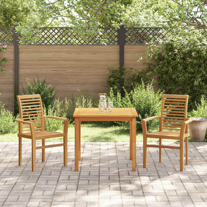 Sedia da pranzo 2 pz Legno di teak solido Marrone