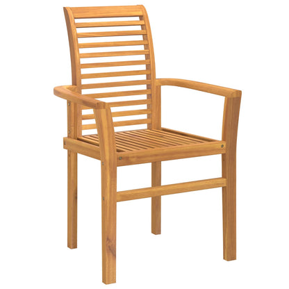 Sedia da pranzo 2 pz Legno di teak solido Marrone