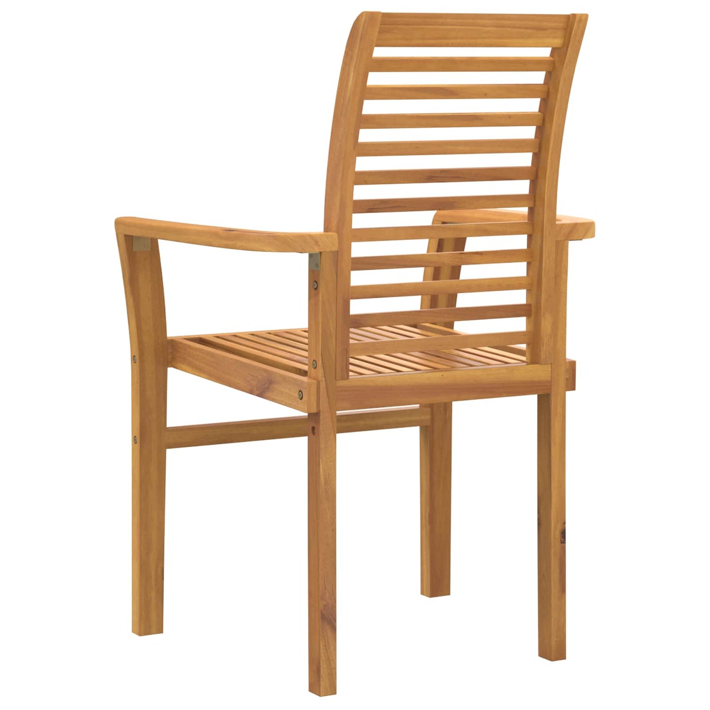Sedia da pranzo 2 pz Legno di teak solido Marrone