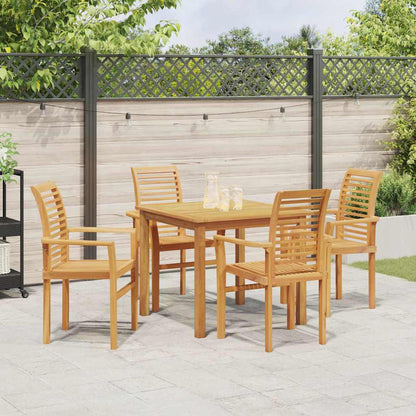 Sedia da giardino impilabile Marrone 62.5 x 54.5 x 95.5 cm - homemem39