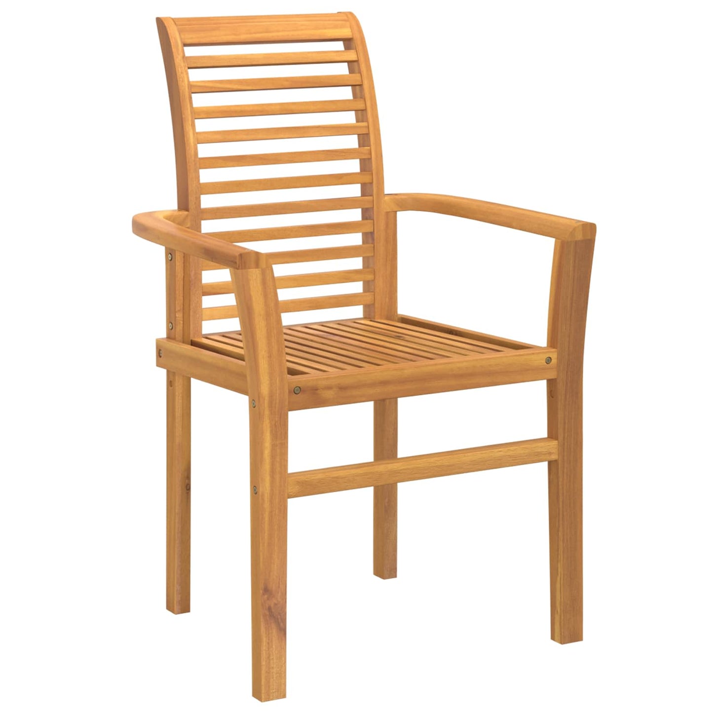 Sedia da pranzo 4 pz Legno di teak solido Marrone
