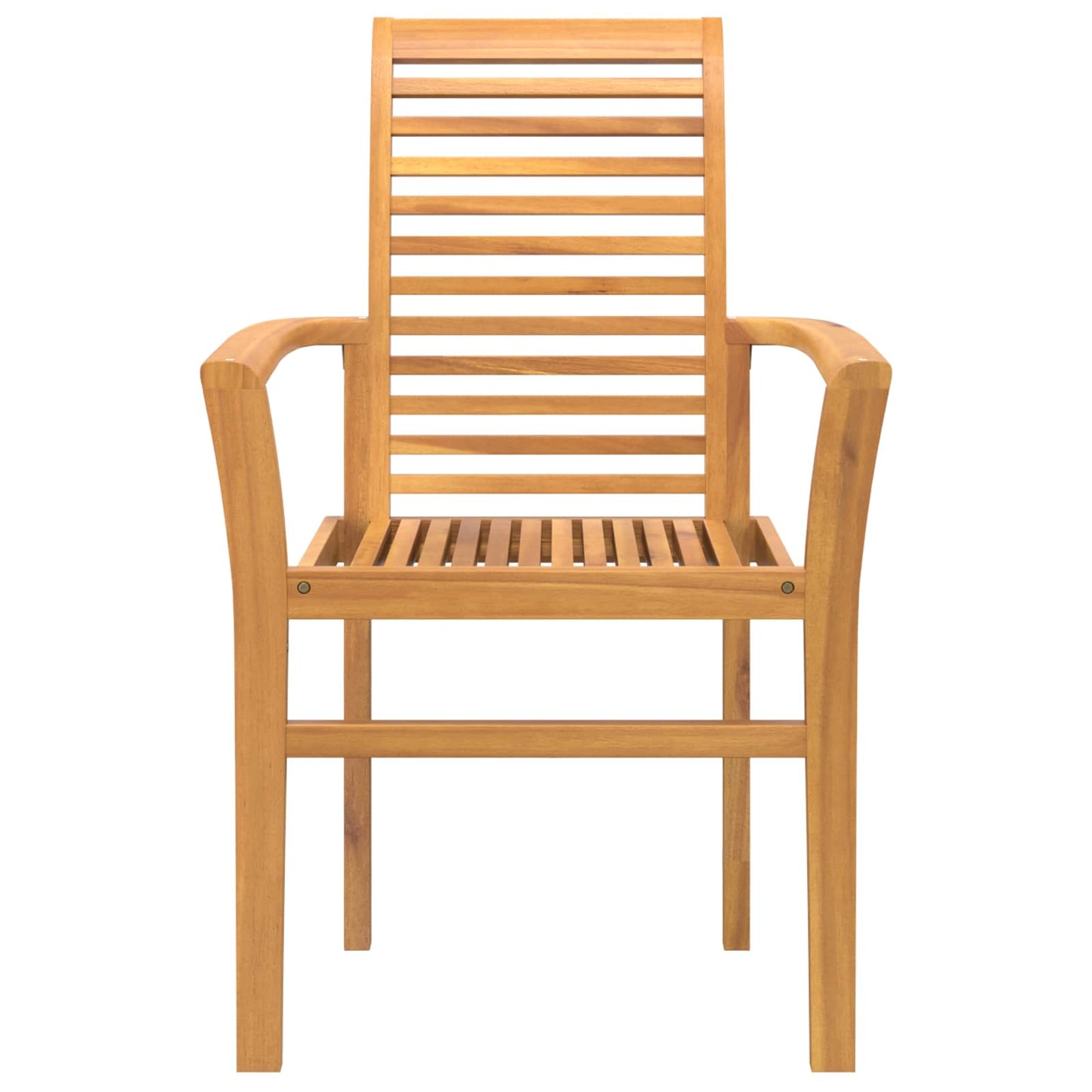 Sedia da pranzo 4 pz Legno di teak solido Marrone