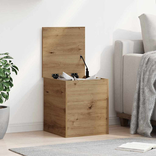 Scatola di Stoccaggio rovere artigianale 40 x 42 x 46 cm