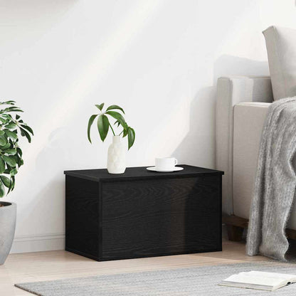 Scatola di Stoccaggio Rovere nero 60 x 35 x 35 cm