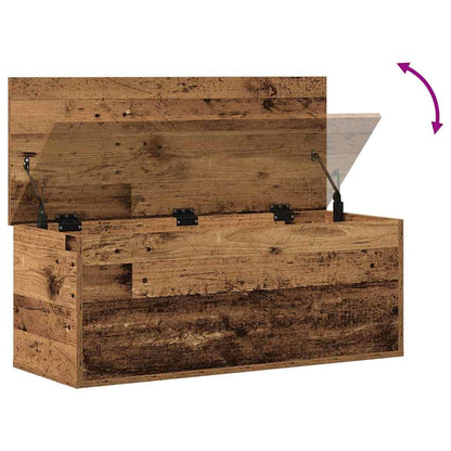 Scatola di Stoccaggio Legno vecchio 90 x 35 x 35 cm