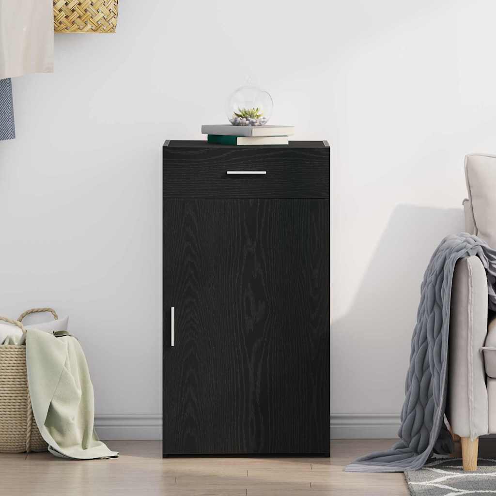 Credenza Rovere nero 50 x 42.5 x 93 cm Legno multistrato