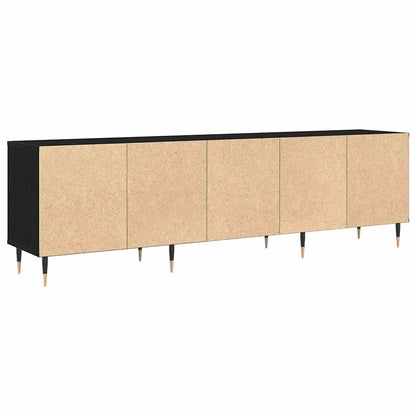 Mobile TV Rovere nero 150 x 30 x 44.5 cm Legno multistrato