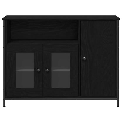Credenza Rovere nero 100 x 35 x 75 cm Legno multistrato