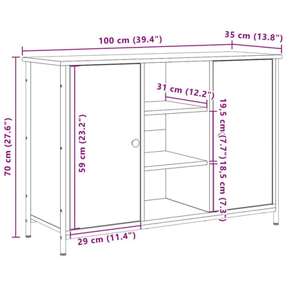 Credenza Legno vecchio 100 x 35 x 70 cm Legno multistrato