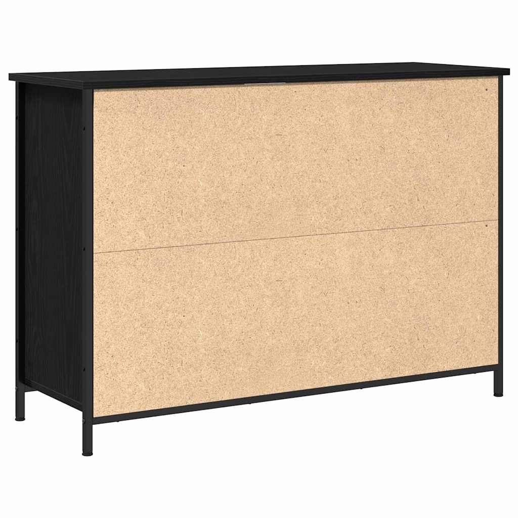 Credenza Rovere nero 100 x 35 x 70 cm Legno multistrato