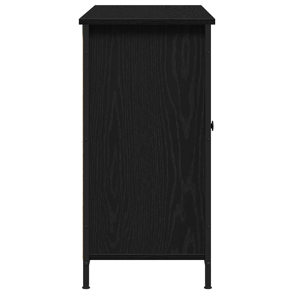 Credenza Rovere nero 100 x 35 x 70 cm Legno multistrato