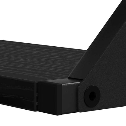 Set mensole da parete 3 pcs Rovere nero 37 x 12 x 13 cm