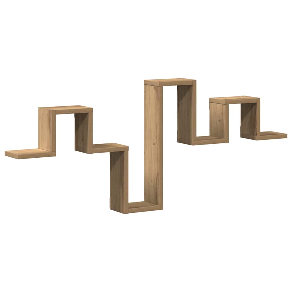 Scaffale da parete rovere artigianale 104.5 x 10 x 43 cm