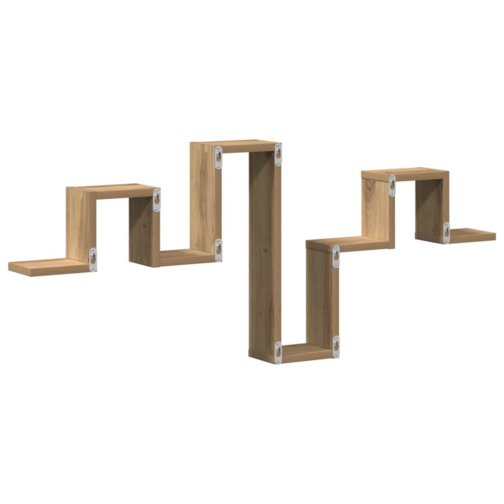 Scaffale da parete rovere artigianale 104.5 x 10 x 43 cm