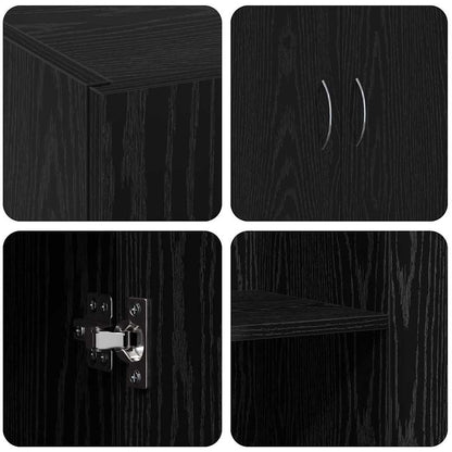 Mobile per Ufficio Rovere nero 60 x 32 x 77.5 Legno multistrato