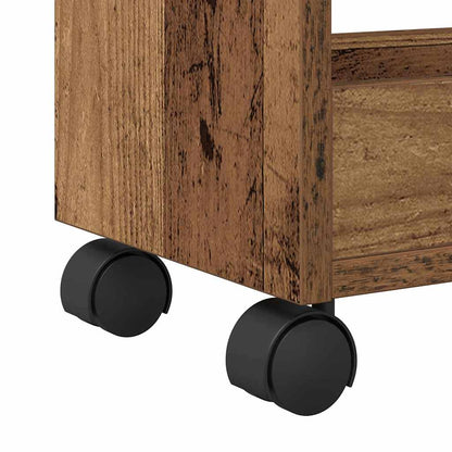 Armadietto con ruota Legno vecchio 60 x 22 x 79 cm | homemem39
