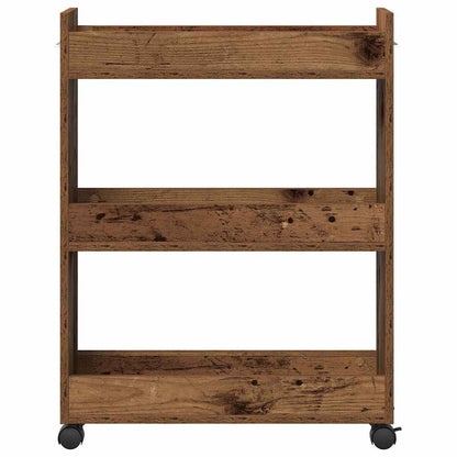 Armadietto con ruota Legno vecchio 60 x 22 x 79 cm | homemem39