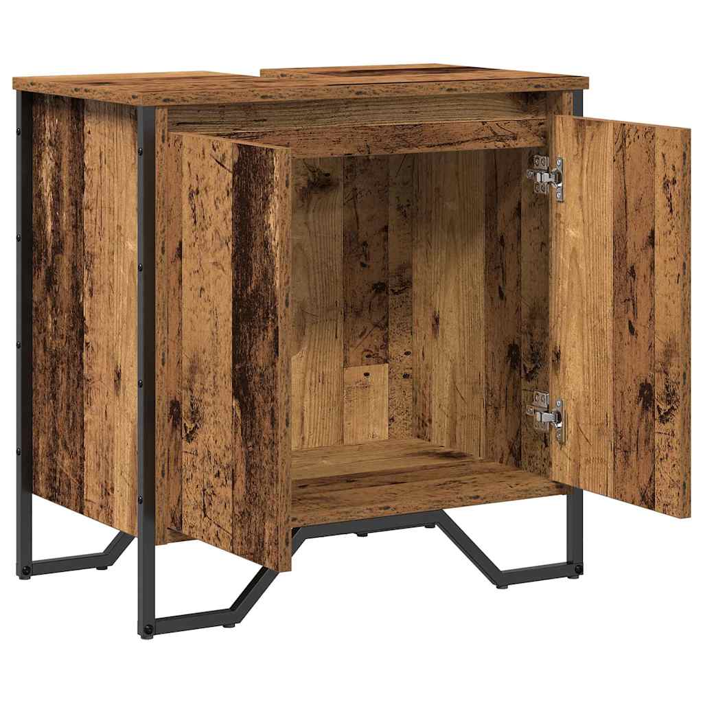 Armadio per Lavabo da Bagno Legno vecchio 60 x 35 x 60 cm | homemem39