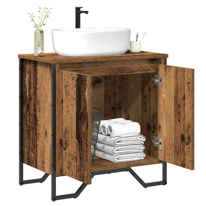 Armadio per Lavabo da Bagno Legno vecchio 60 x 35 x 60 cm | homemem39