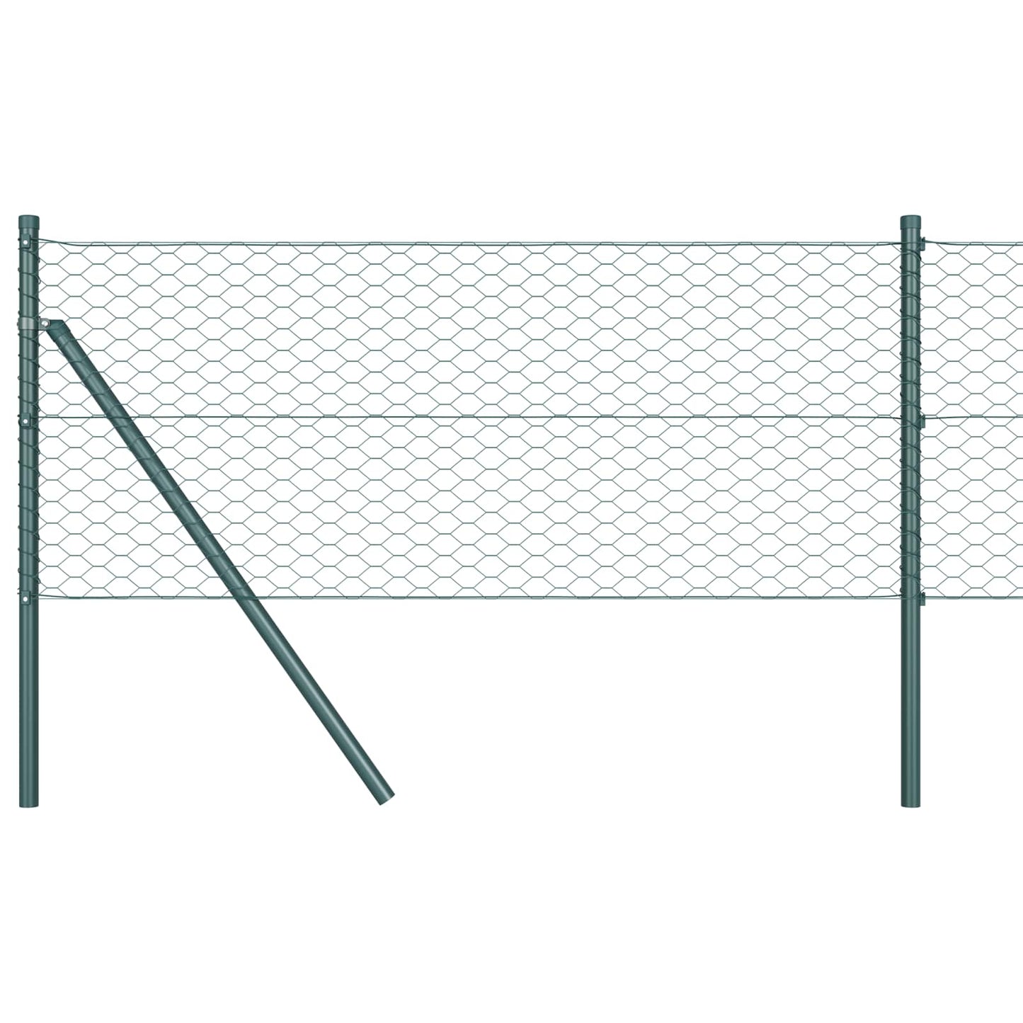 Recinzione Esagonale Verde 0,6 x 10 m PVC | homemem39