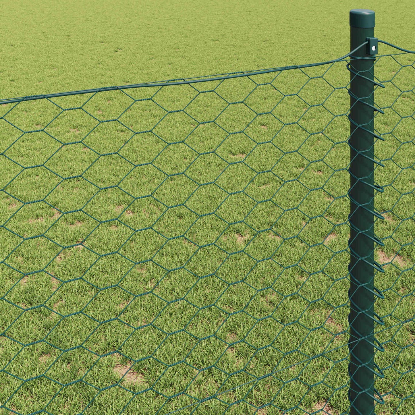 Recinzione Esagonale Verde 0,8 x 10 m PVC | homemem39