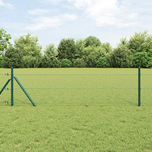 Recinzione Esagonale Verde 0,8 x 10 m PVC | homemem39