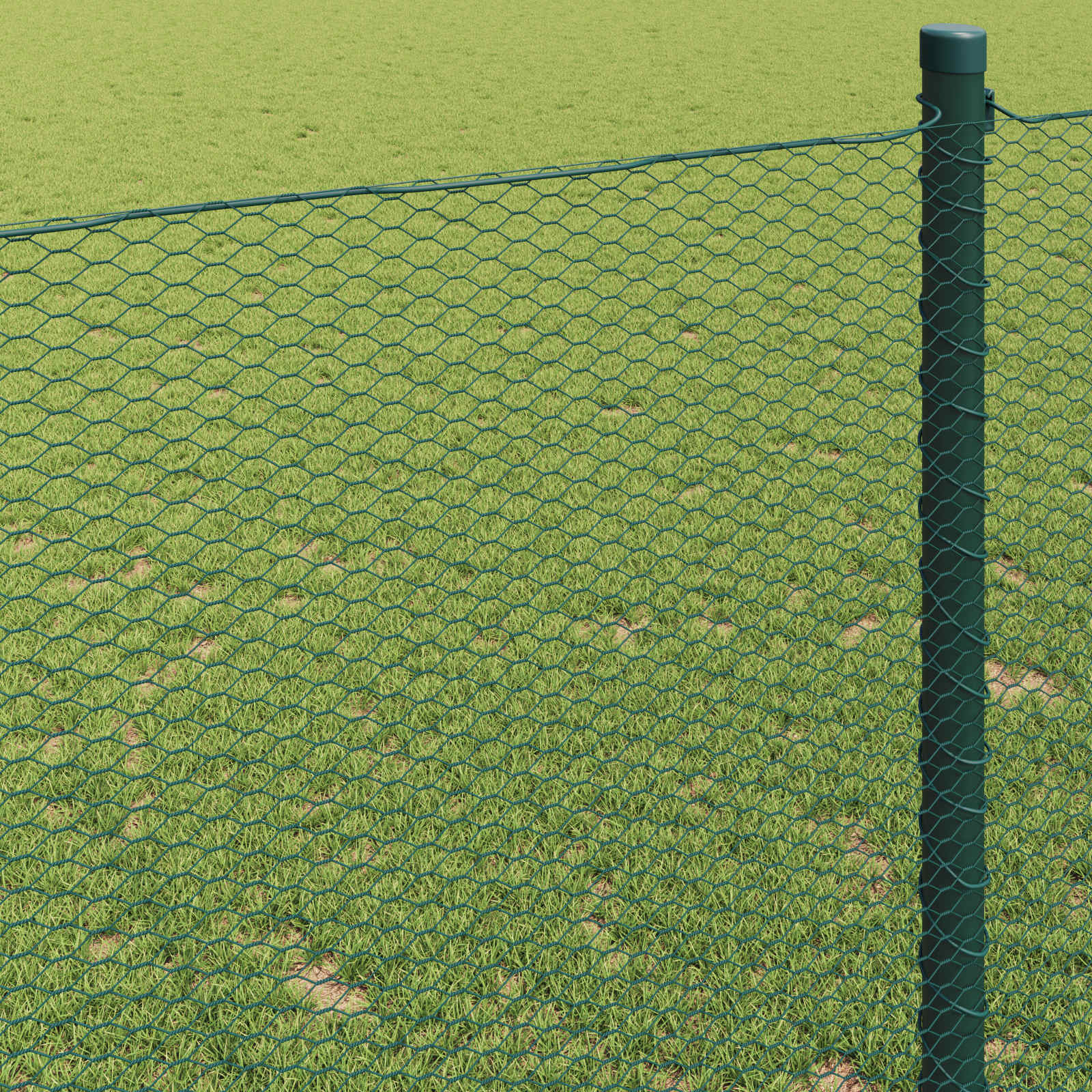 Recinzione Esagonale Verde 1 x 10 m PVC | homemem39