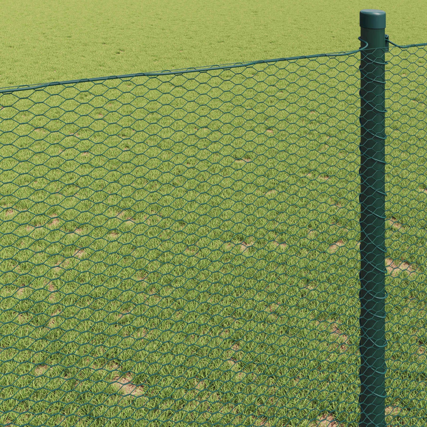 Recinzione Esagonale Verde 1 x 10 m PVC