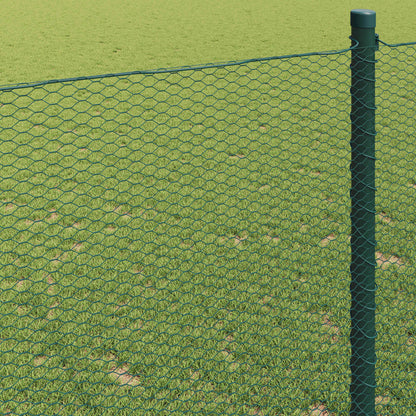 Recinzione Esagonale Verde 1,2 x 10 m PVC
