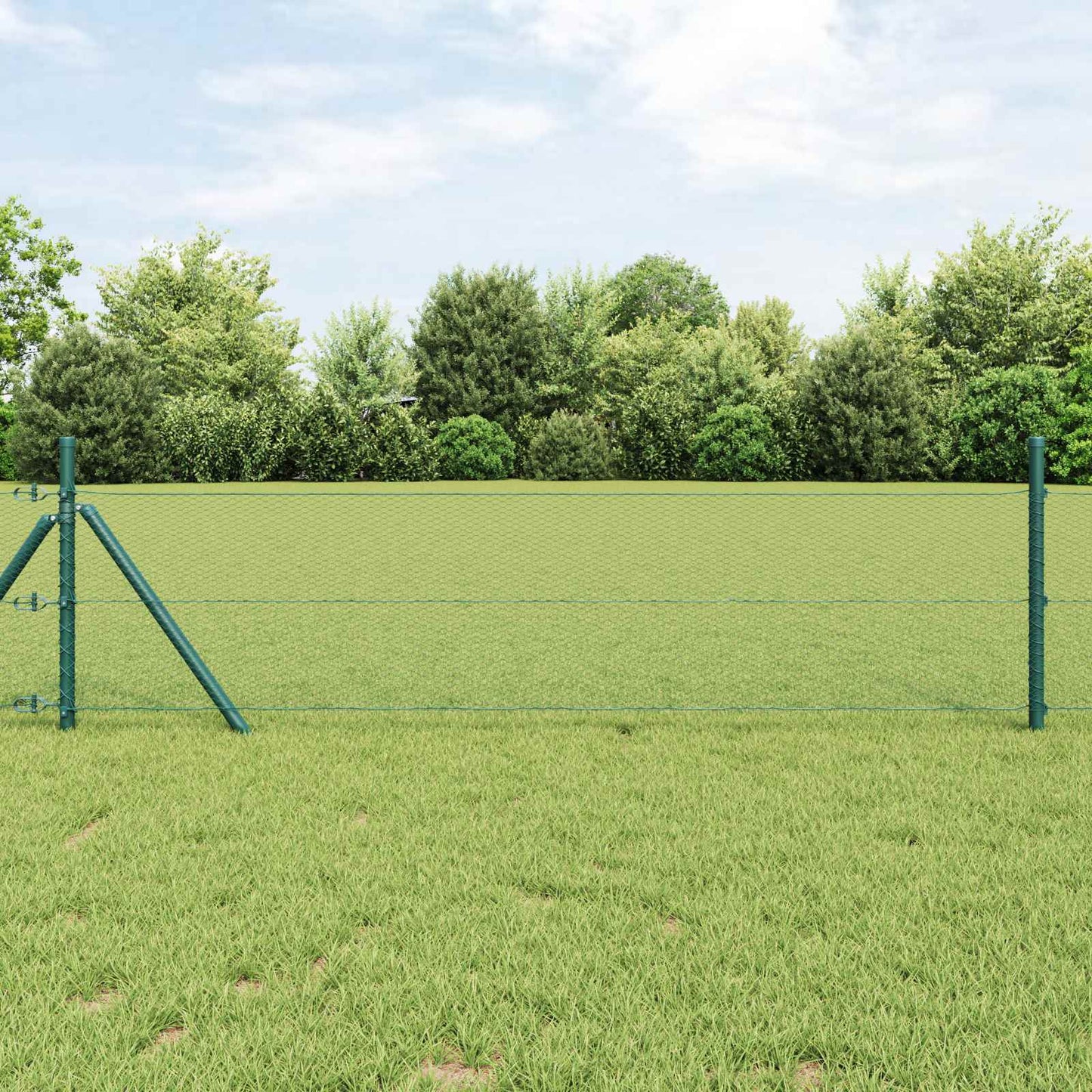 Recinzione Esagonale Verde 1,2 x 10 m PVC | homemem39