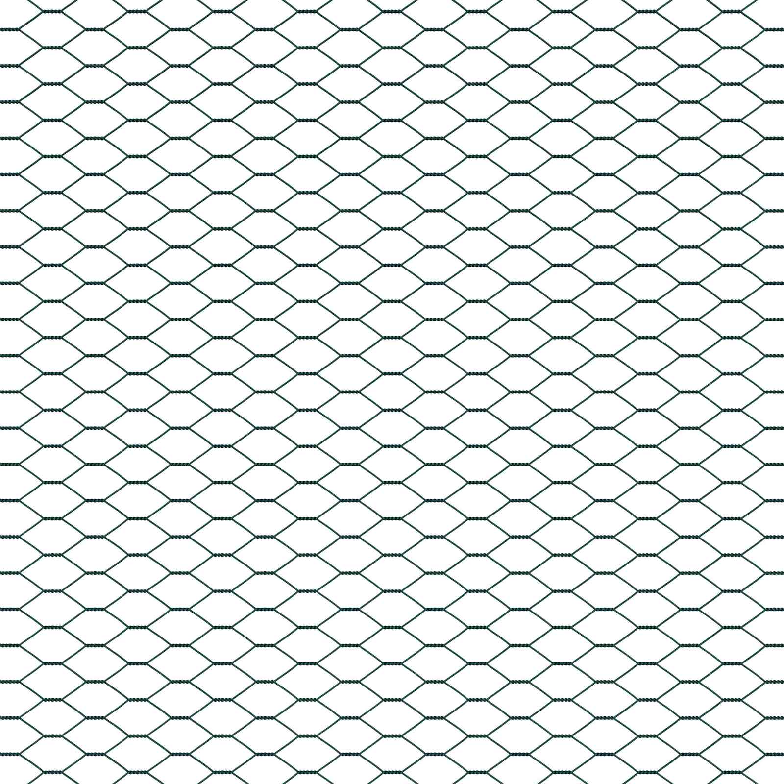 Recinzione Esagonale Verde 1,4 x 10 m PVC | homemem39